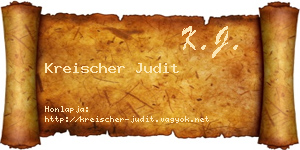 Kreischer Judit névjegykártya