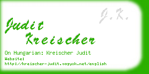 judit kreischer business card